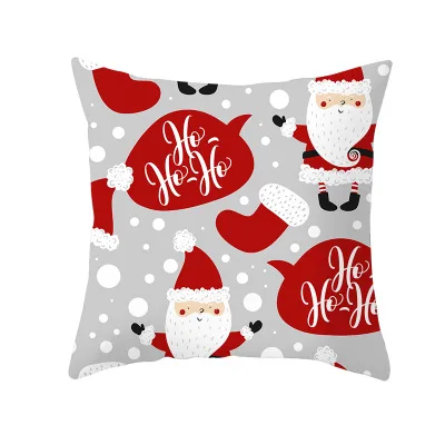 ZENGIA Christmas Throw Pillows Merry Christmas Cushion Covers Decorative Pillows for Sofa Christmas Decorations Home Pillowcase - Цвет: drd314-12