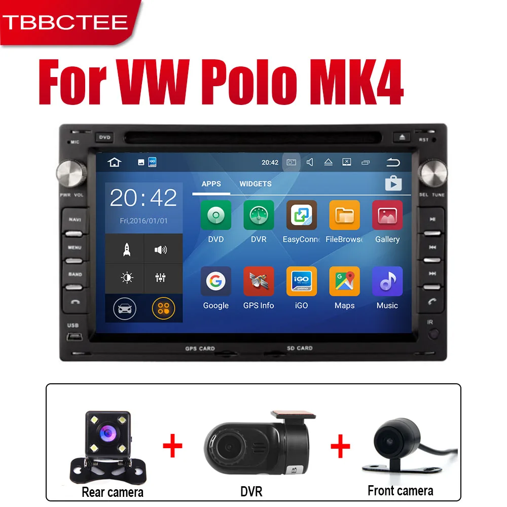 Extre Items TBBCTEE Android автомобильный DVD GPS Navi для Volkswagen VW Golf MK4 2003~ 2004 плеер навигация WiFi Bluetooth mulitмедиа система аудио - Цвет: Extre Items