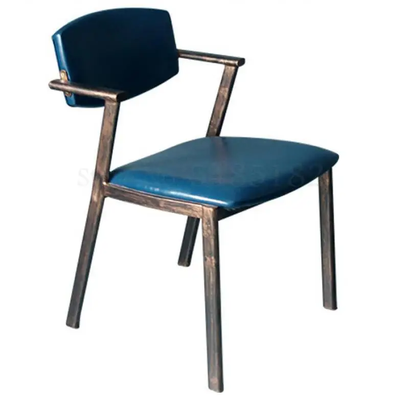 NEW Wrought iron old industrial style restaurant cafe studio chair casual back creative designer bar tables and chairs |