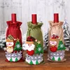 New Year Santa Claus Wine Bottle Cover Xmas Navidad 2021 Noel Christmas Decorations for Home Table Decoration Kerst Decoratie 2