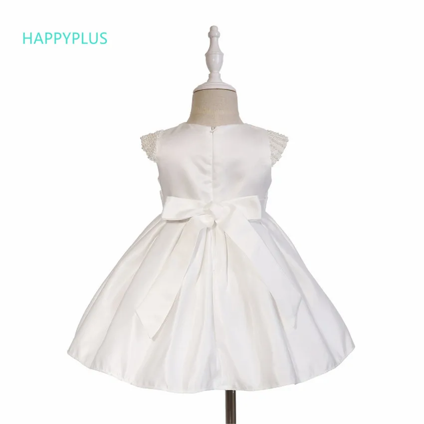 HAPPYPLUS крещения Платье для маленьких девочек+ повязка на голову, вечерние для маленьких девочек одежда на первый день рождения принцессы, платье на свадьбу, платья для малышек элегантный