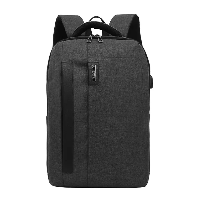 

Jiang Hao New Style USB Business Men Backpack Fashion Simple Oxford Cloth Travel Casual Double Computer Backpack