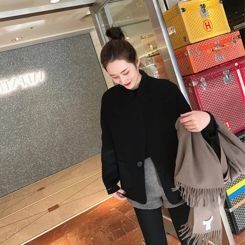 Женская новая зимняя одежда шерстяная куртка Корейская версия короткого