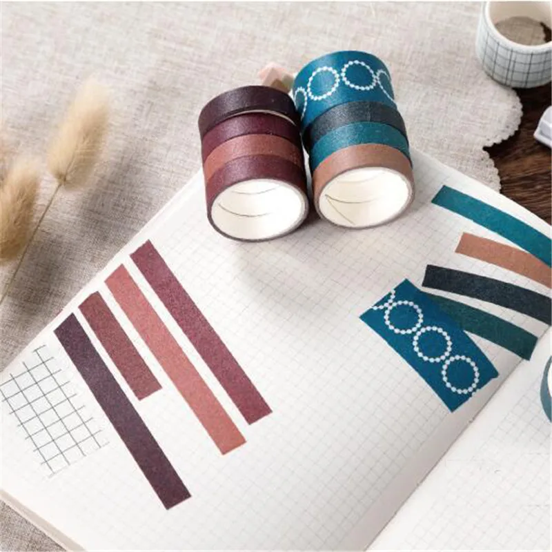 Japanese Stationery Stickers Scrapbooking Supplies Sticker Korean Style Tape Washi Set Home Decoration | Дом и сад