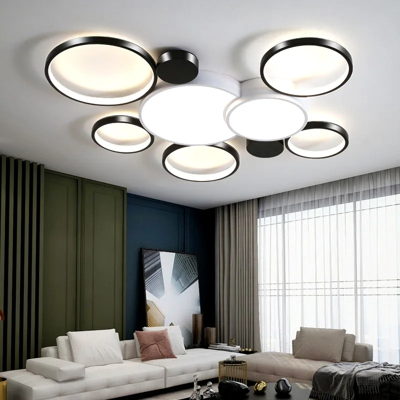 

Factory direct Nordic modern living room LED ceiling lamp bedroom lamp restaurant LED chandelier hotel lamp dimming LED lamp