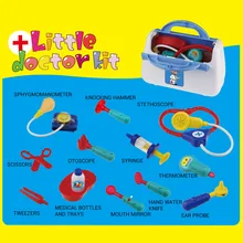 Развивающие игрушки 13 шт./компл. доктор ролевые игры игрушка Наборы доктор игра в медсестру игрушка с удобный чехол Развивающие игрушки для детей