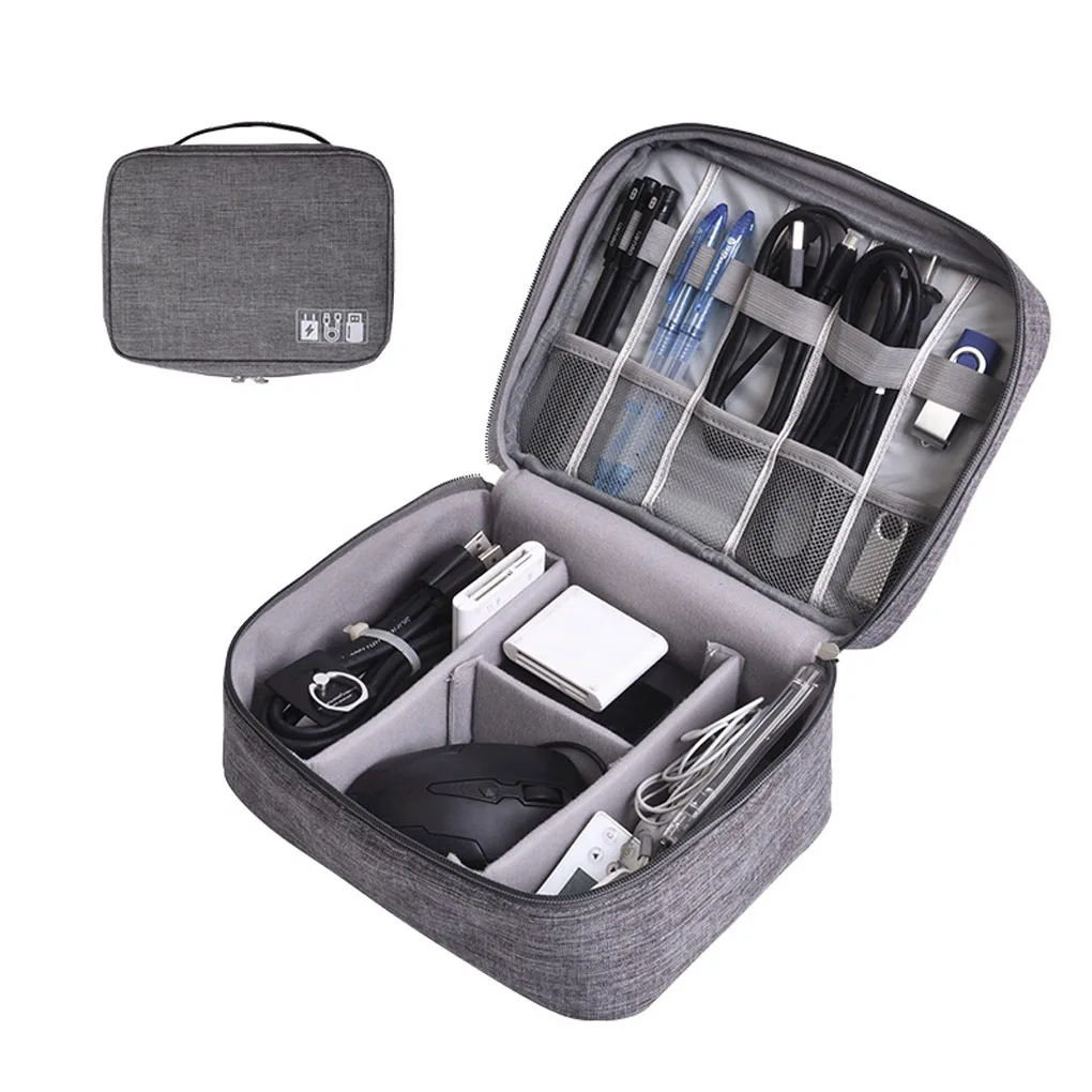 Electronic Accessories Storage/Travel Bag.Organizer Cables USB Memory Cards B17 