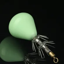 AS 5Pcs 60g Squid Jig Hooks Leurre Baits Pesca Luminous 12 Needles Cuttlefish Fishing Lure Hook Bait Fishhook