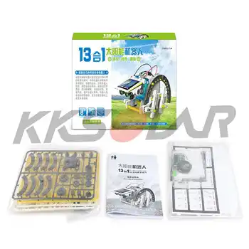 

Solar Powered Robot Kits 13 in 1 Solar DIY Educational Gift Toys for Children