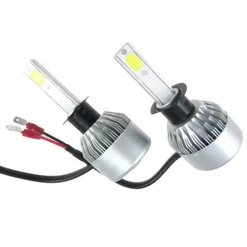 

H1 H3 H7 H8/H9/H11 9005 9006 H4 66W LED Motorcycle Bike COB Hi/Lo Beams Headlight Front Lamp Kit