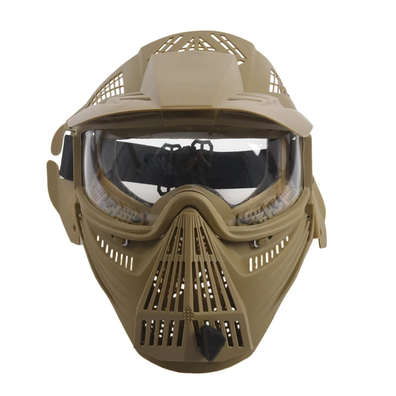 

Tactical Outdoor Lens Mask Full Face Breathable Cs Hunting Military Army Airsoft Protection Masks Accessories