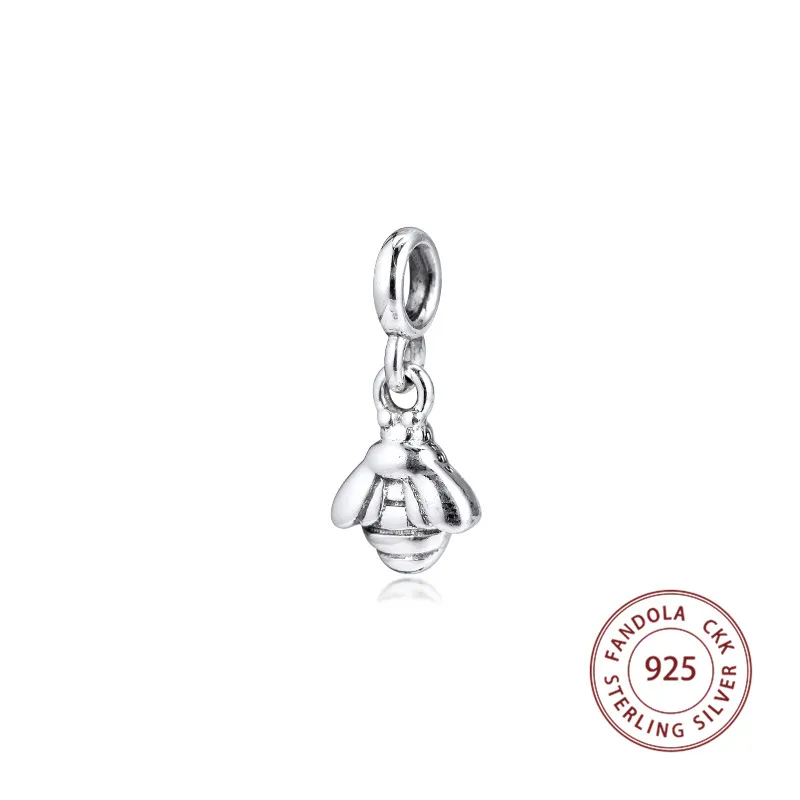 

2019 Me Series 925 Sterling Silver My Bumblebee Dangle Charms Beads for Jewelry Making Fits Europe Bracelet Argent kralen