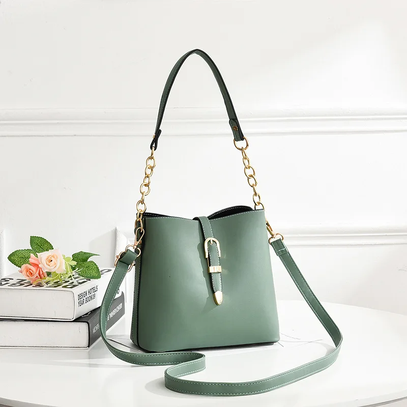 green Модные женские сумки Soild цвета из искусственной кожи, женские маленькие сумки на плечо, роскошные дизайнерские сумки через плечо Bolsa Feminina - Цвет: green