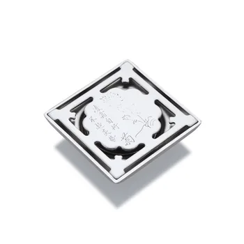 

Free shipping YUJIE ZHHY1089 304 stainless steel odorproof floor drain thickened and blocked large flow shower floor drain