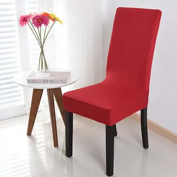 

1/4/6 Pcs Solid Color Spandex Stretch Chair Cover for Dining Room Party Wedding Banquet decor Anti-Dust Chair Protector Covers