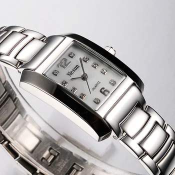 

Switzerland NESUN Luxury Brand Japan Quartz Movement Women's Watches Waterproof Square Clock Diamond Ladies's Wristwatches N6321