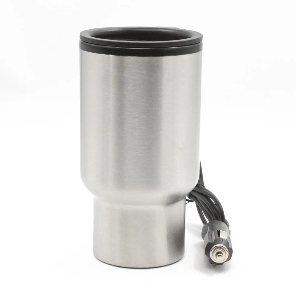 12V Electric Heated Travel Mug Stainless Steel Coffee Tea Cup Warmer In-car Tee | Автомобили и мотоциклы