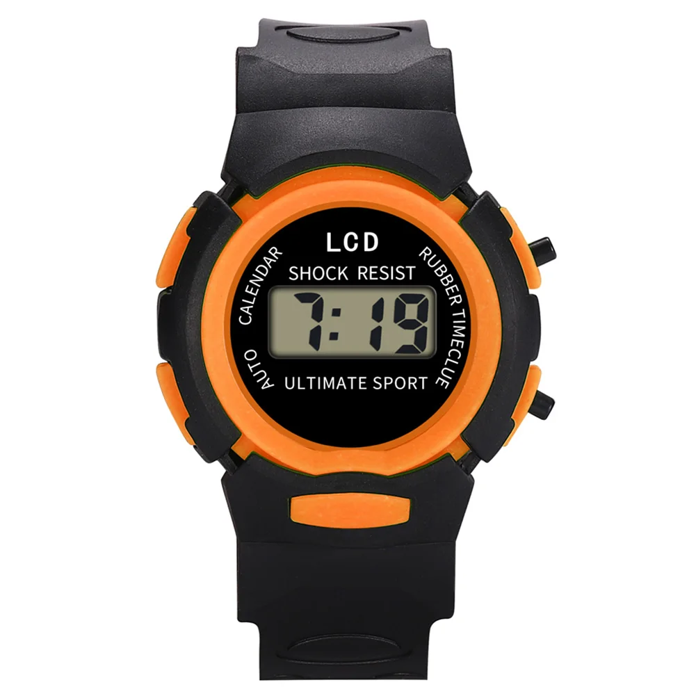 

New Fashion and Durable Kids Casual Electronic Watch Children Comfortable Silicone Sports Watches MV66