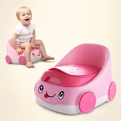 Novo carro dos desenhos animados bonito pote encosto crianças potty para recém nascidos crianças mictório assento do vaso sanitário potty treinamento cadeira das crianças