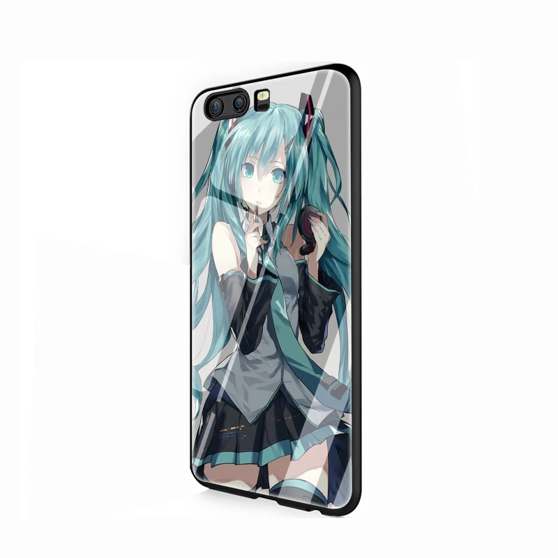 G3 EWAU Hatsune аниме Мику девушка закаленного стекла телефона чехол для Huawei P10 P20 P30 mate 20 Lite pro P Smart Y6 Y9 Honor 8X9 10 - Цвет: G3