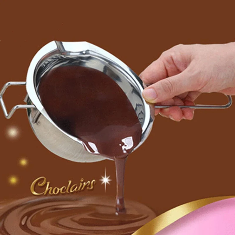 

1pc 304 Stainless Steel Material Chocolate Water Melting Bowl Baking Heating Pot Butter Heating Melting Bowl