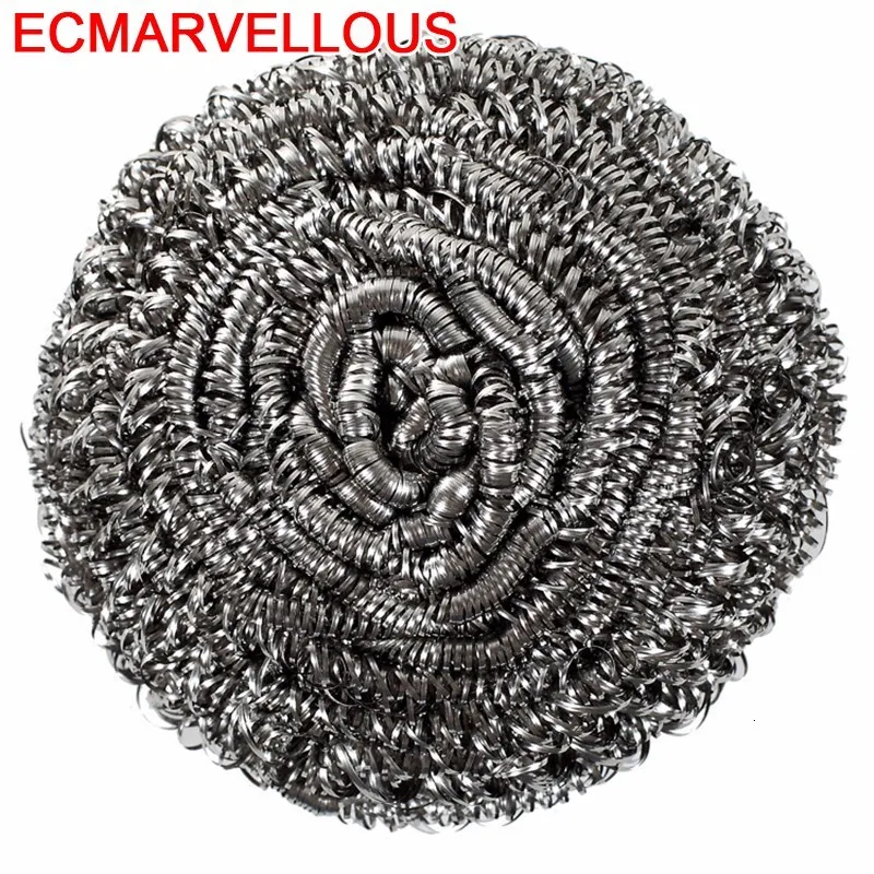 

ECM# Stainless steel wire clean washing brush pot Bowl Kitchen cleaning ball