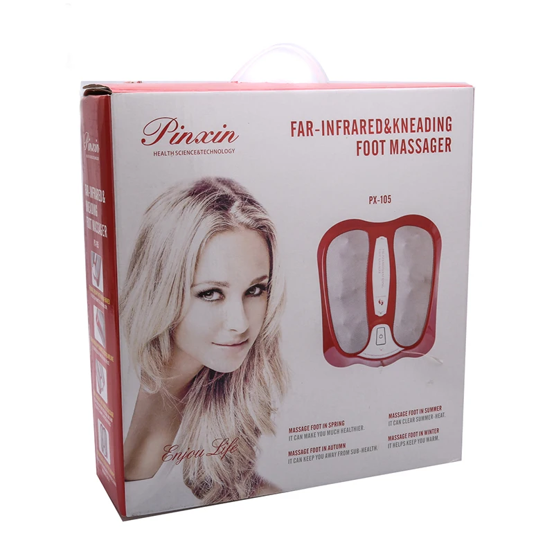  HUIFAN Therapy Shiatsu Foot Massager Machine with Heat Deep Kneading ABS Electric Infrared Foot Mas