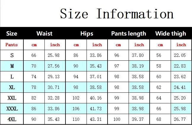 长裤96，4XL