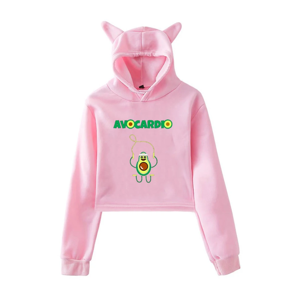 Толстовки с героями мультфильмов авокадо; Новинка осени; Kawaii; пуловеры с капюшоном для женщин; модная уличная одежда для девочек-подростков; толстовки - Цвет: Kawaii Hoodie 2