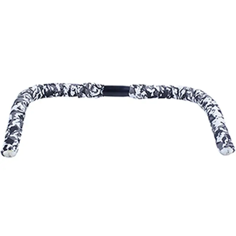 Cycling Road Bike Bicycle Alloy Bullhorn HandleBar Fixed Gear Track Single Speed Black&White