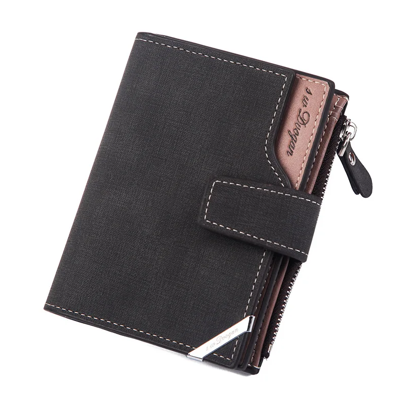 

New Vintage Men's Short Wallet Men Leather Multi-Card Bit Retro Card Holder Clutch Wallets Purses Business men's wallet