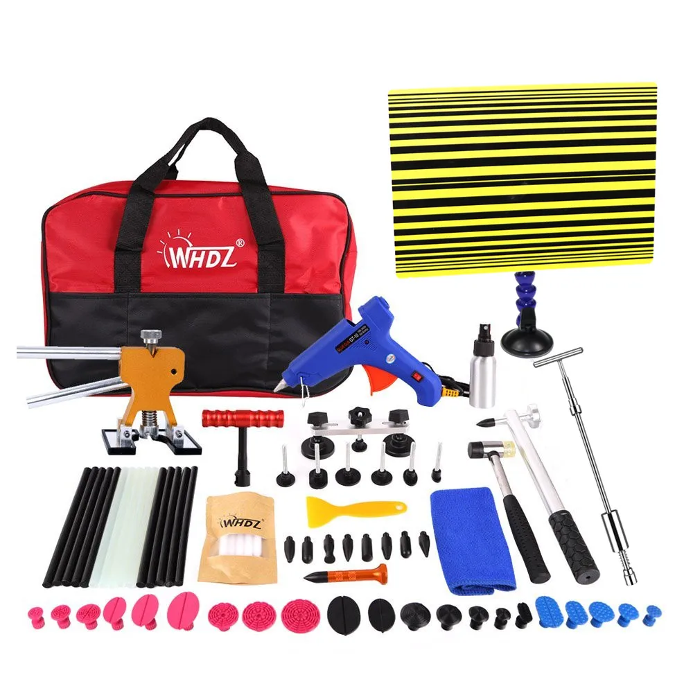 Paintless Removal PDR Car Repair Tools Kit Light Line Board Dent Lifter Bridge