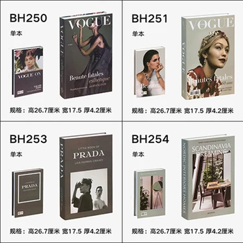 

Fashion Fake Book Decoration Book Simple Modern English Simulation Book Club Hotel Model Room Study Soft Decoration For Women's