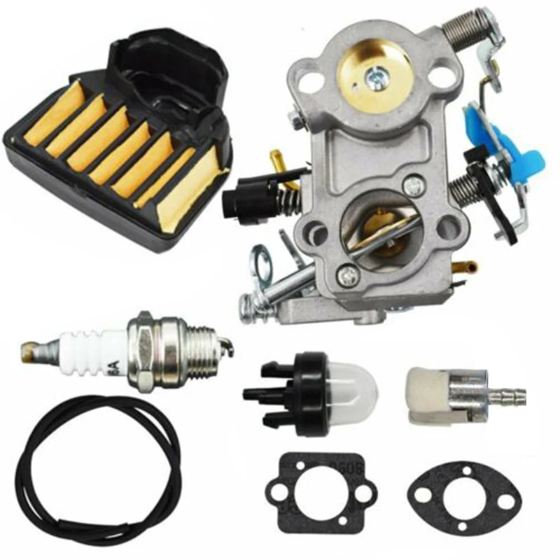 

Carburetor Tune Up Kit For Husqvarna 455 460 461/Jonsered CS2255 Chainsaw Gasket Air Filter Black Primer Bulb Spark Plug