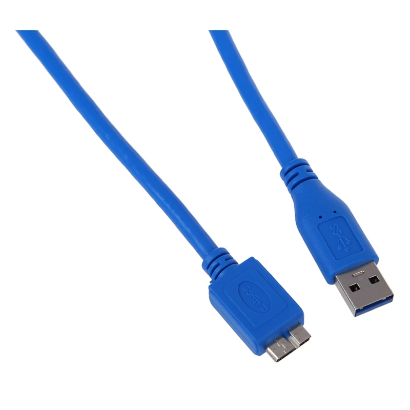Кабель SuperSpeed USB 3,0, Micro, M/M, 6 футов, синий