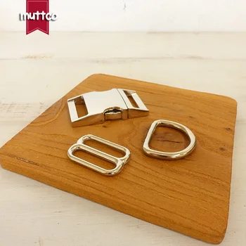

20sets/lot (metal buckle+adjust buckle+D ring) DIY Dog Collar Accessories 25mm diy silver metal buckle zinc alloy adjust buckle