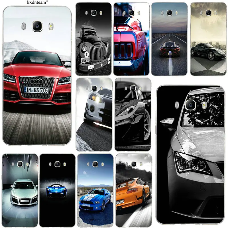 

For Samsung Galaxy J1 J2 J3 J5 J7 2016 2017 Coque Back Cover Soft Silicone TPU Mobile Phone Cases Fashion Hot Sales Sport Cars