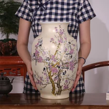 Цзиндэчжэнь керамика ремесло поставки украшения лучший антиквариат фарфор всегда сообщают об успехе ручной работы ваза украшения 5 моделей