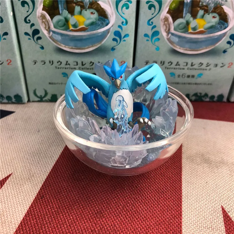 Takara  6pcs/set Pikachu Blastoise Charmander Squirtle with Transparent Ball POKEMON Action Figure Toys Gifts for Kids