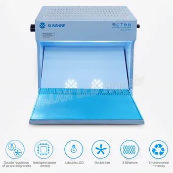 

Sunshine S-917C Dust Free Room For Mobile Phone LCD Screen Dust Checking Cleaning Repair Adjustable Wind Anti Dust Working Bench