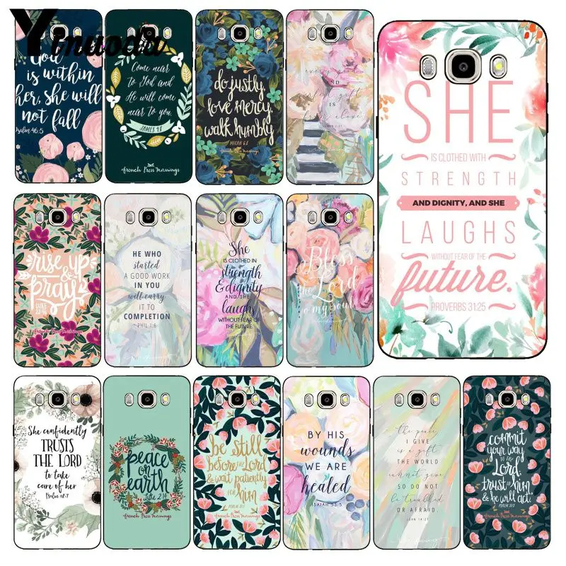 Yinuoda Bible verse Philippians Jesus Christ Christian Phone Case For Samsung Galaxy J7 J6 J8 J4 J4Plus DUO J7NEO J2 J5 Prime | Мобильные