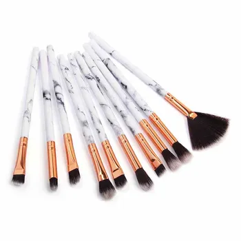 

Practical Fashion 10pcs Makeup Brushes Set Professional Kits Powder Foundation Concealer Eye Shadow Lip Blending Make Up Tools