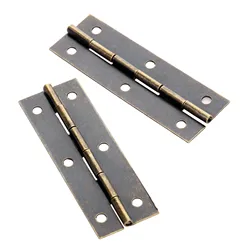 4pcs Lengthened Antique Brass Bronze Jewelry Chest Gift Wooden Music Box Wine Case Dollhouse Cabinet Door Hinge with Screw