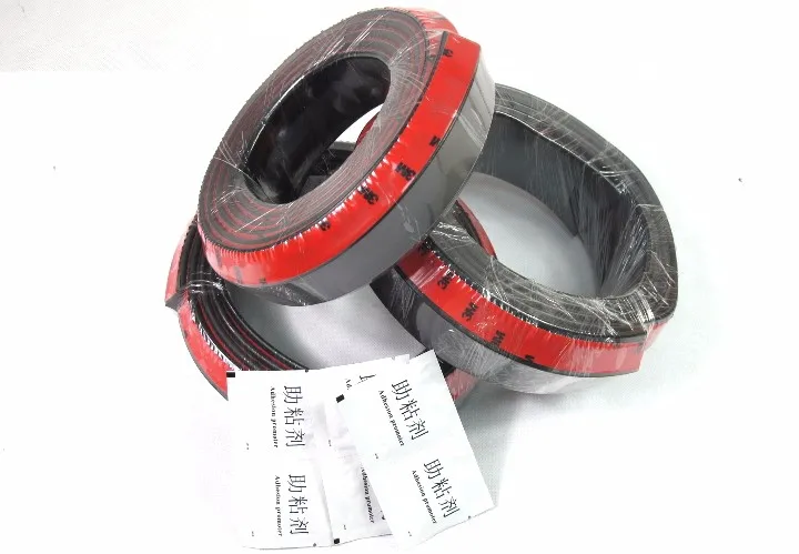 2.5M Universal TPVC Front Bumper Lip Skirt Protector Front Bumper Strip Car Scratch Proof Adhesive Strip Rubber Bumpers