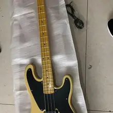 Новая 4 струнная электрическая бас-гитара в кремовом 181201