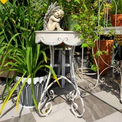 Pots de fleurs suspendus en métal, mur de balcon de jardin, seau suspendu Vertical, support en fer avec décor amovible pour la maison 