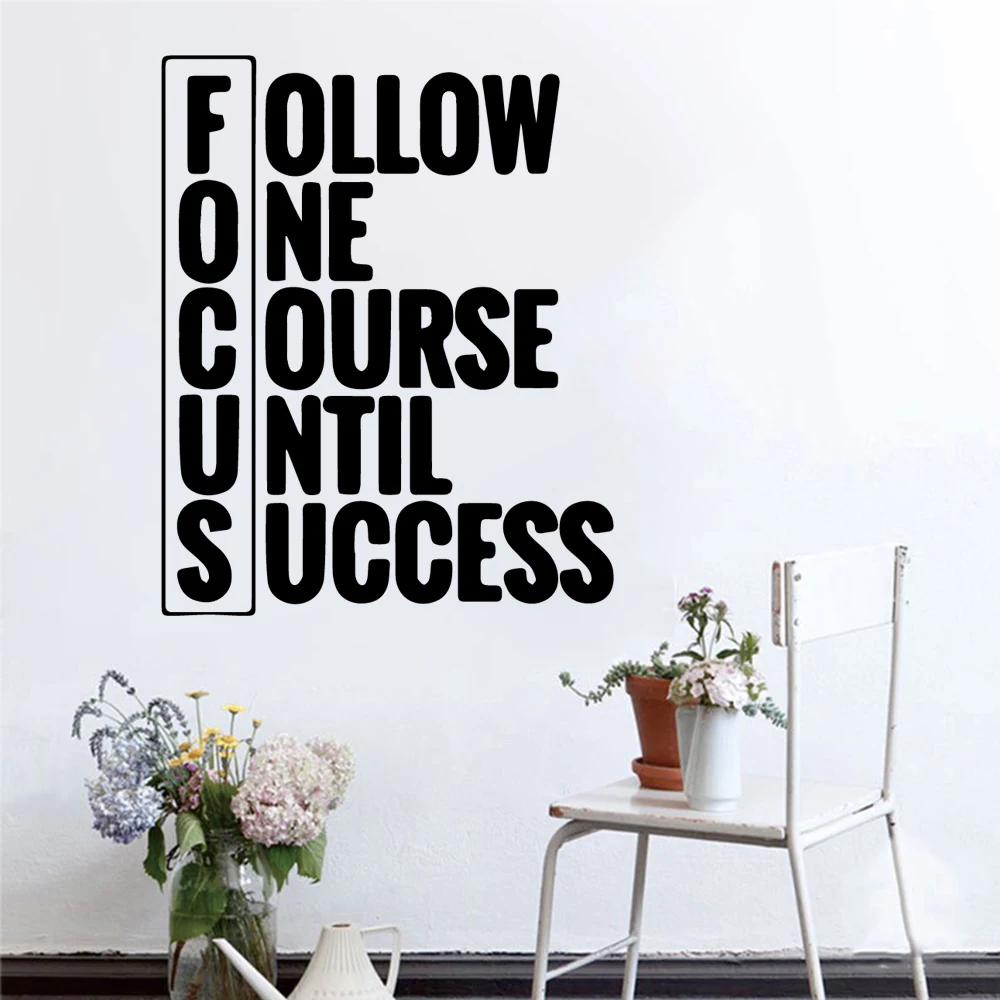 Quote Motivational Sentence Wall Stickers Art Wallpaper For Living Rooms Bedroom Decoration Accessories Murals