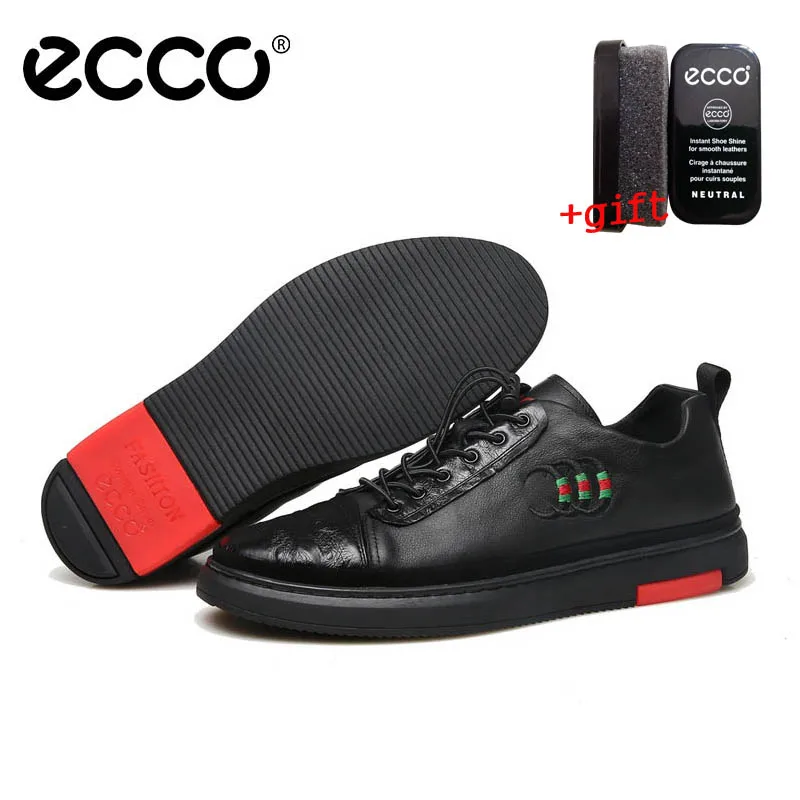 

ECCO Men Shoes Leather Casual Shoes hot Low state soft lithe Wild Comfortable Outdoor sport advanced Zapatillas hombre 603158