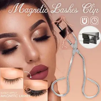 

Magnetic Lashes Clip Eyelashes Set Magnetic Lash Applicator Tool Magnetic Eyelash Curler With 4pcs 3D Reusable Magnetic Lashes