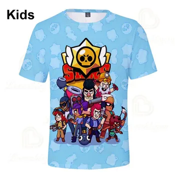 

Leon Children's Wear Kids T-shirt Shooting Game 3d Shirt Browling Boys Girls Harajuku Short Sleeve Tops Tshirt Teen Clothes